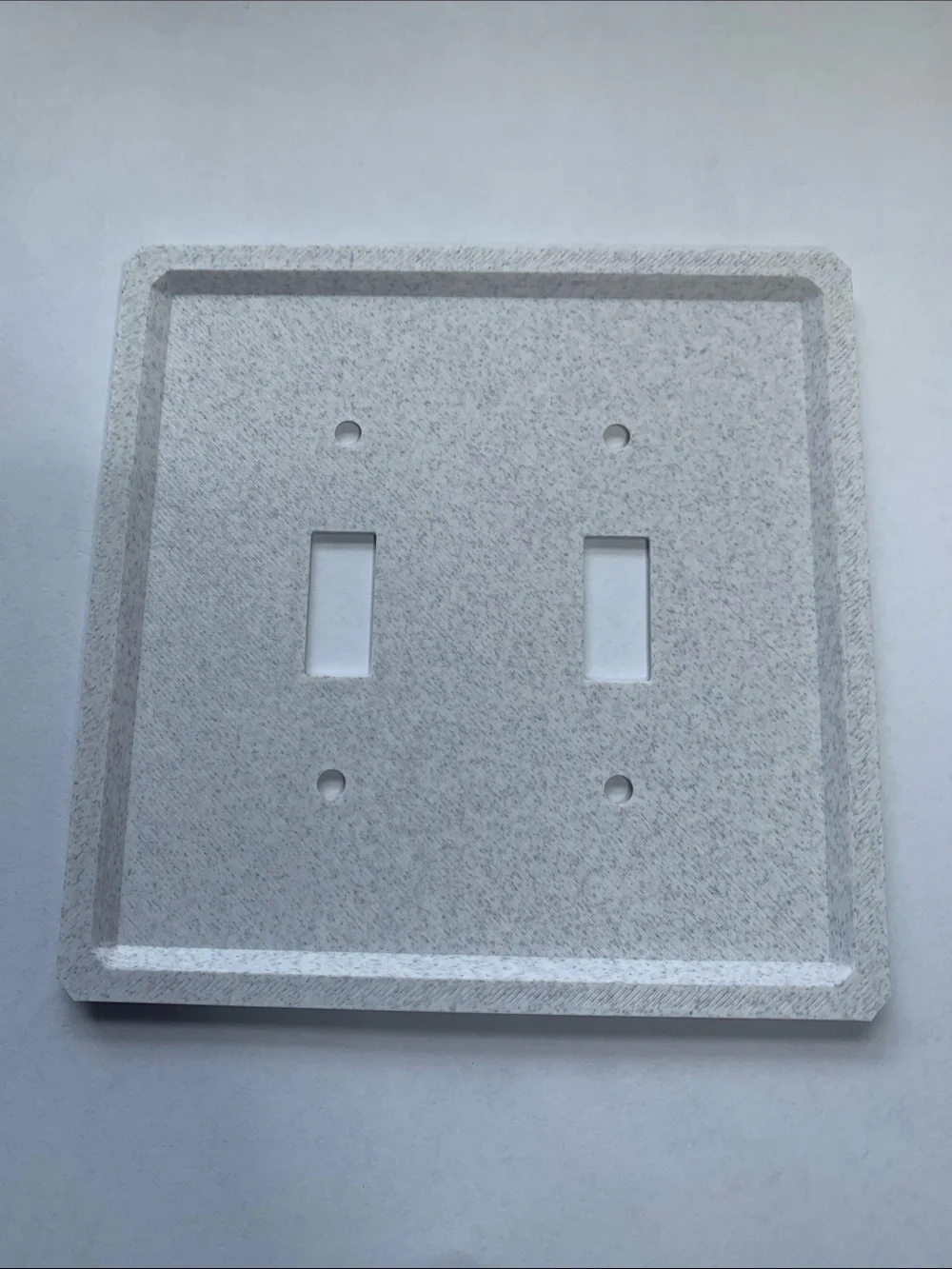 3 Pack Marble Texture Light Toggle Switch Wall Plate
